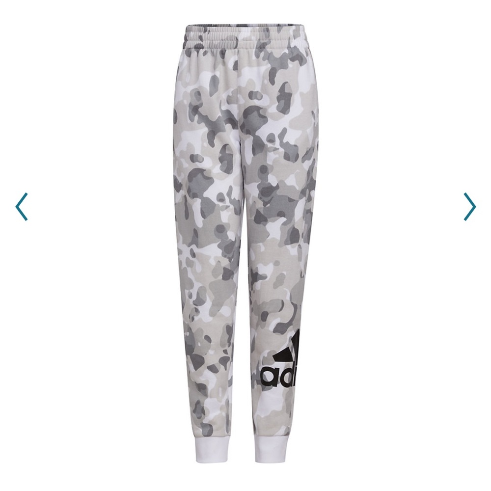 - Boys adidas core camo printed joggers
